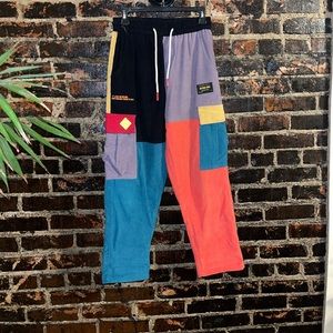 Alferic Eden Color Block Corduroy Pants